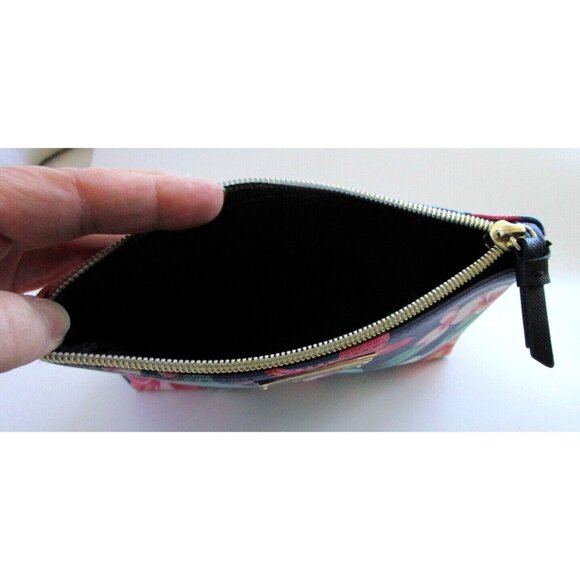 Victoria's Secret Navy & Floral Makeup Pouch/Case/Clutch - New without Tags - Picture 10 of 12